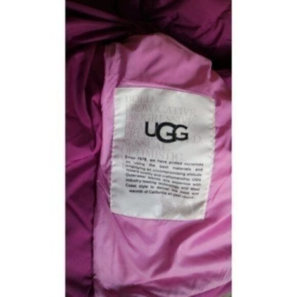 NWT Ugg Catherina Puffer Oversized Wild Violet Purple Coat Size Medium - Picture 9 of 12